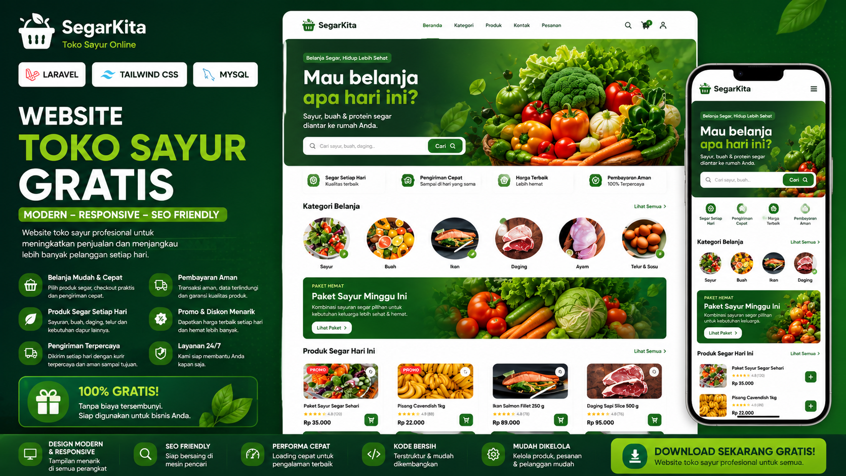 website toko sayur