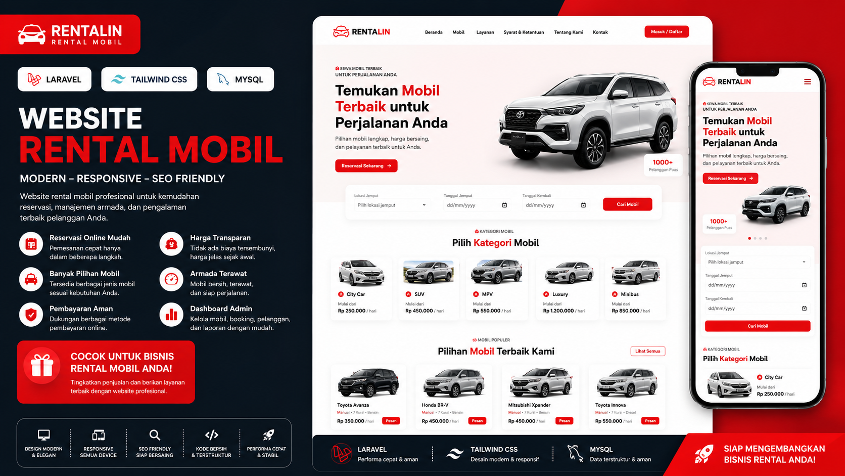 website rental mobil