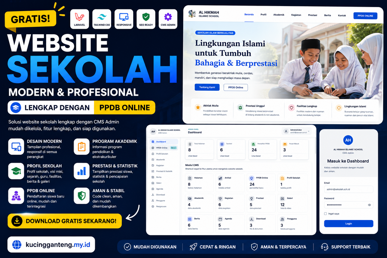 Website Sekolah Gratis