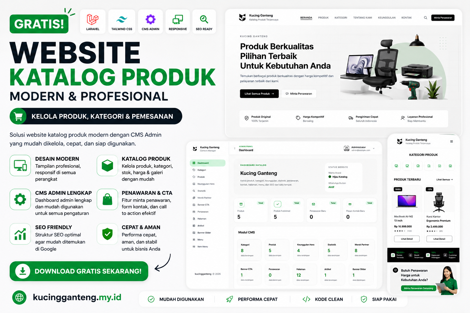 Website katalog Gratis